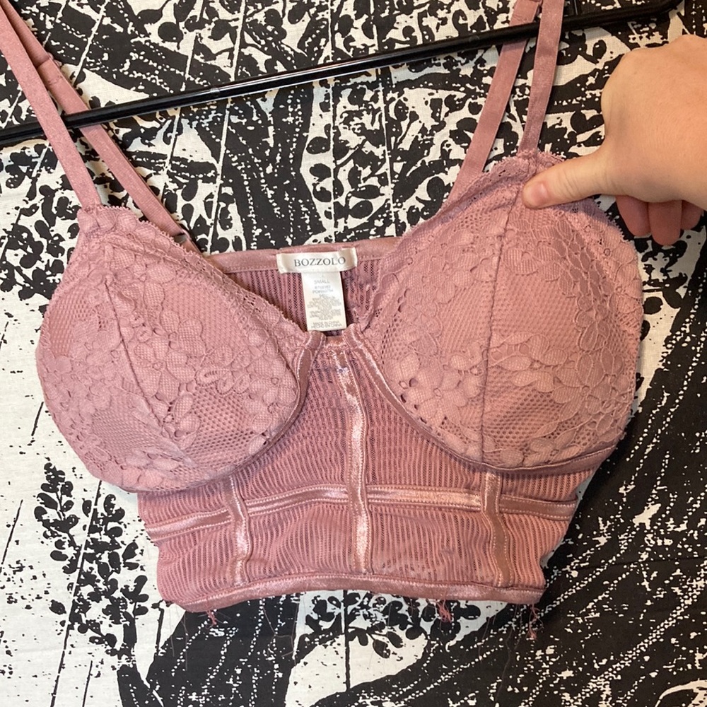 Rose pink bralette